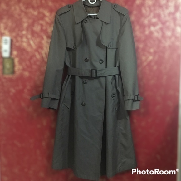 CHRISTIAN DIOR Men's Dark Academia Trench Coat Jacket 44R 44 - Picture 9 of 16